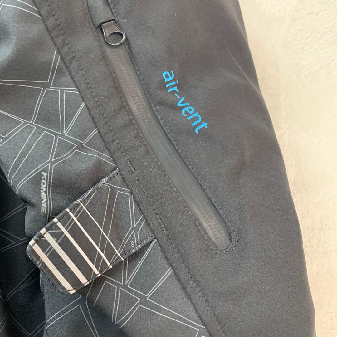 美品　コミネ バイク用 プロテクトソフトシェルウィンターパーカ-イフ Lサイズ