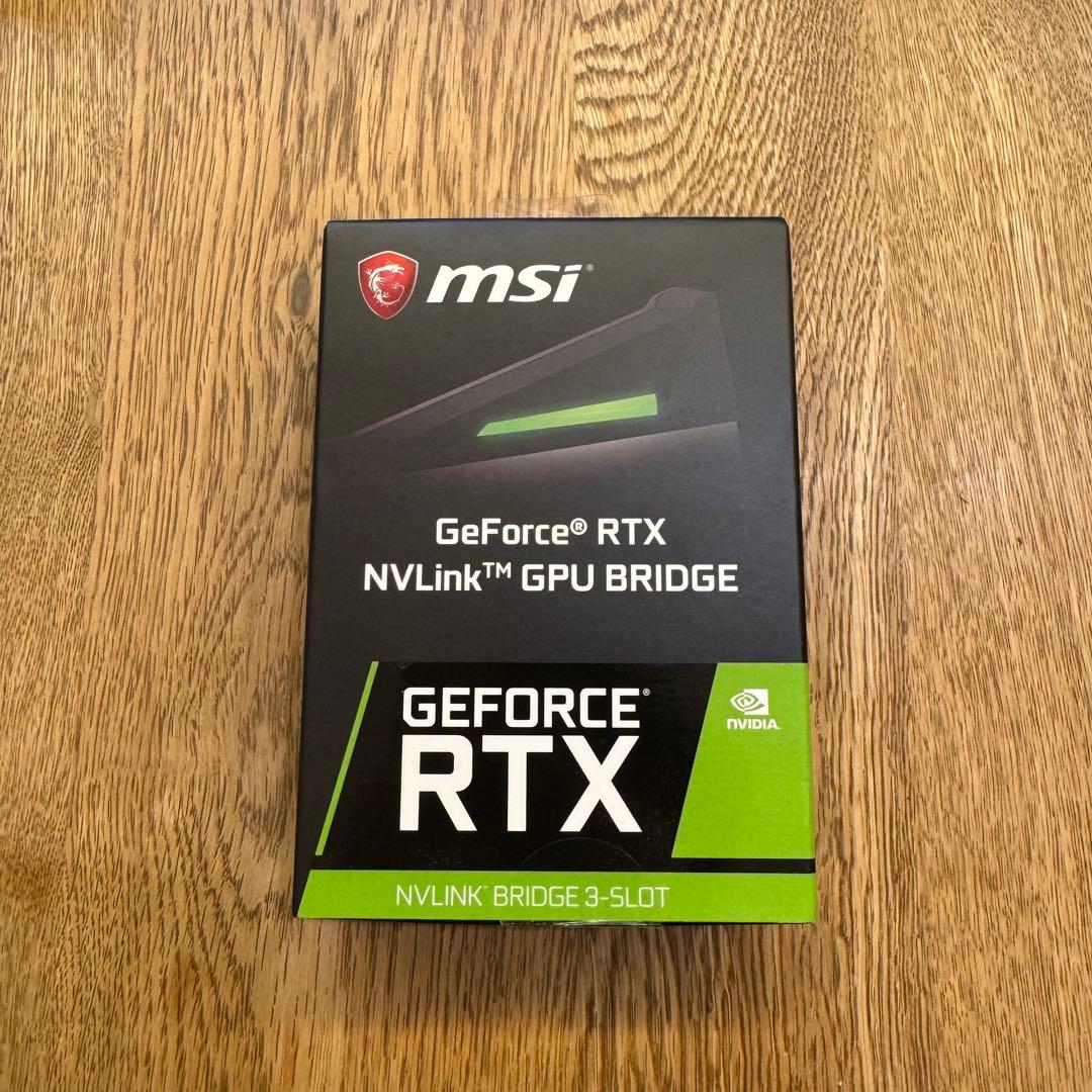 グラフィックボード・グラボ・ビデオカード MSI GeForce RTX NVLink GPU Bridge 3-SLOT