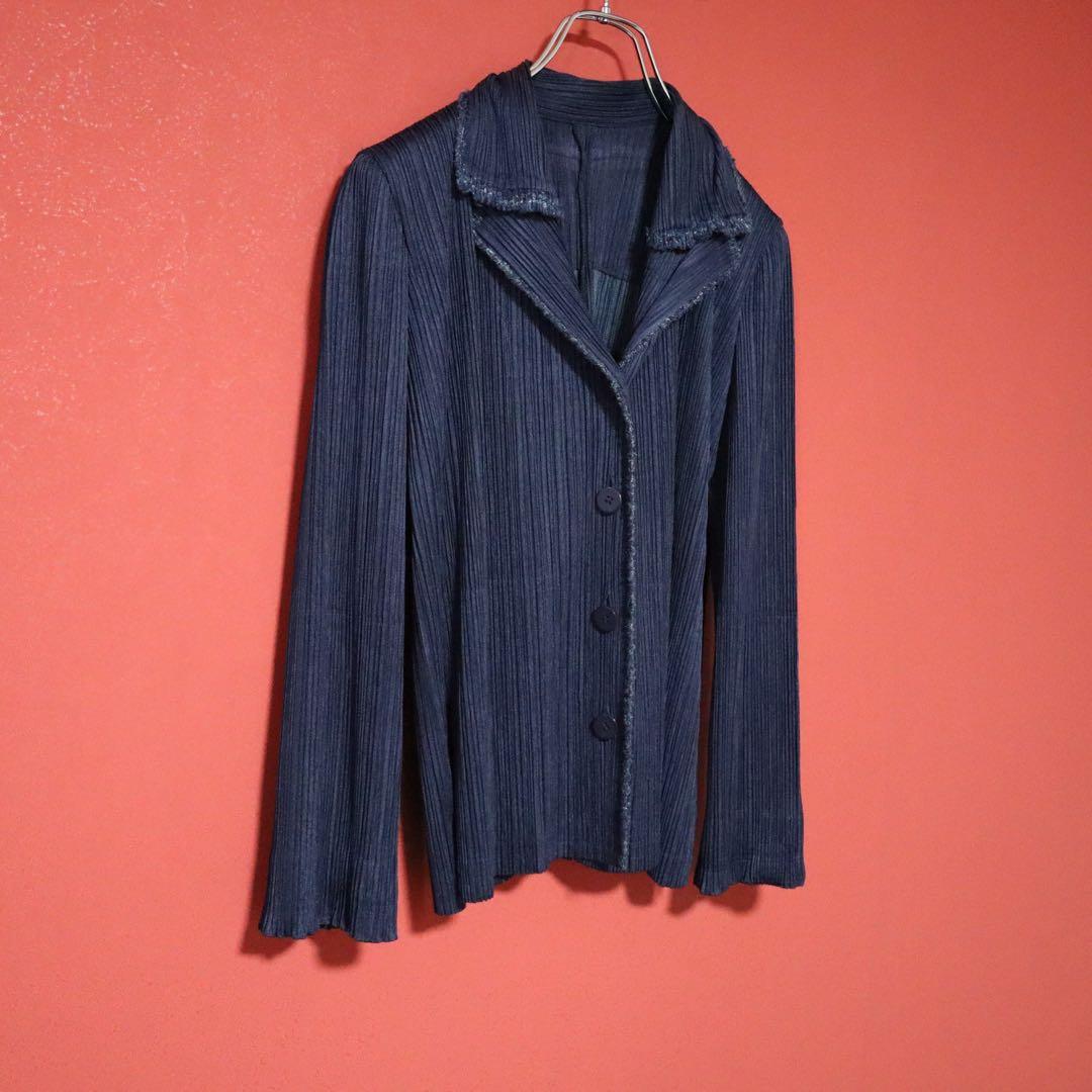 【美品】PLEATS PLEASE プリーツ 切替デザイン テーラードジャケット