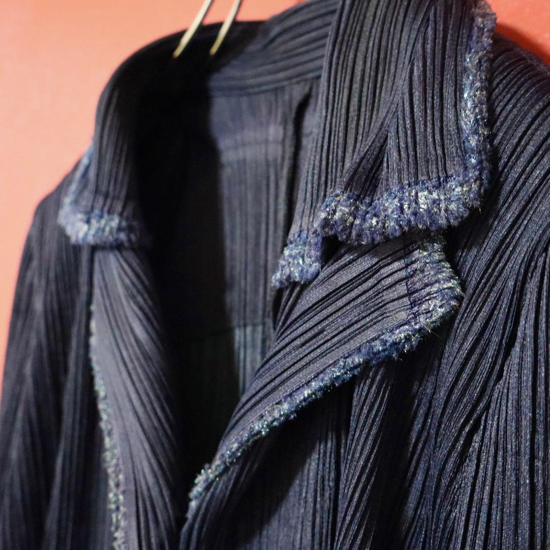 【美品】PLEATS PLEASE プリーツ 切替デザイン テーラードジャケット