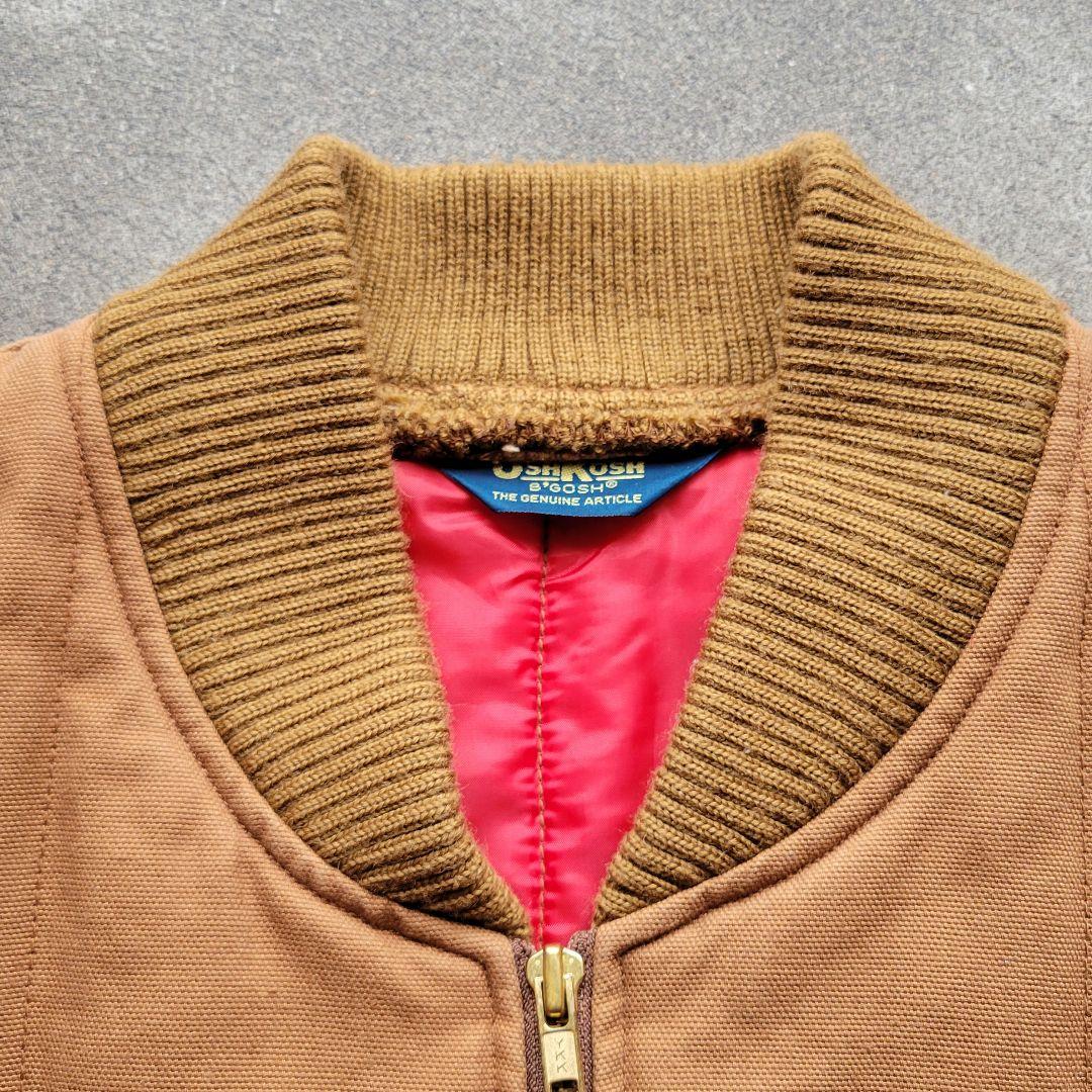 80s90s Oshkosh B-GOSH ダック地 ワークベスト 40