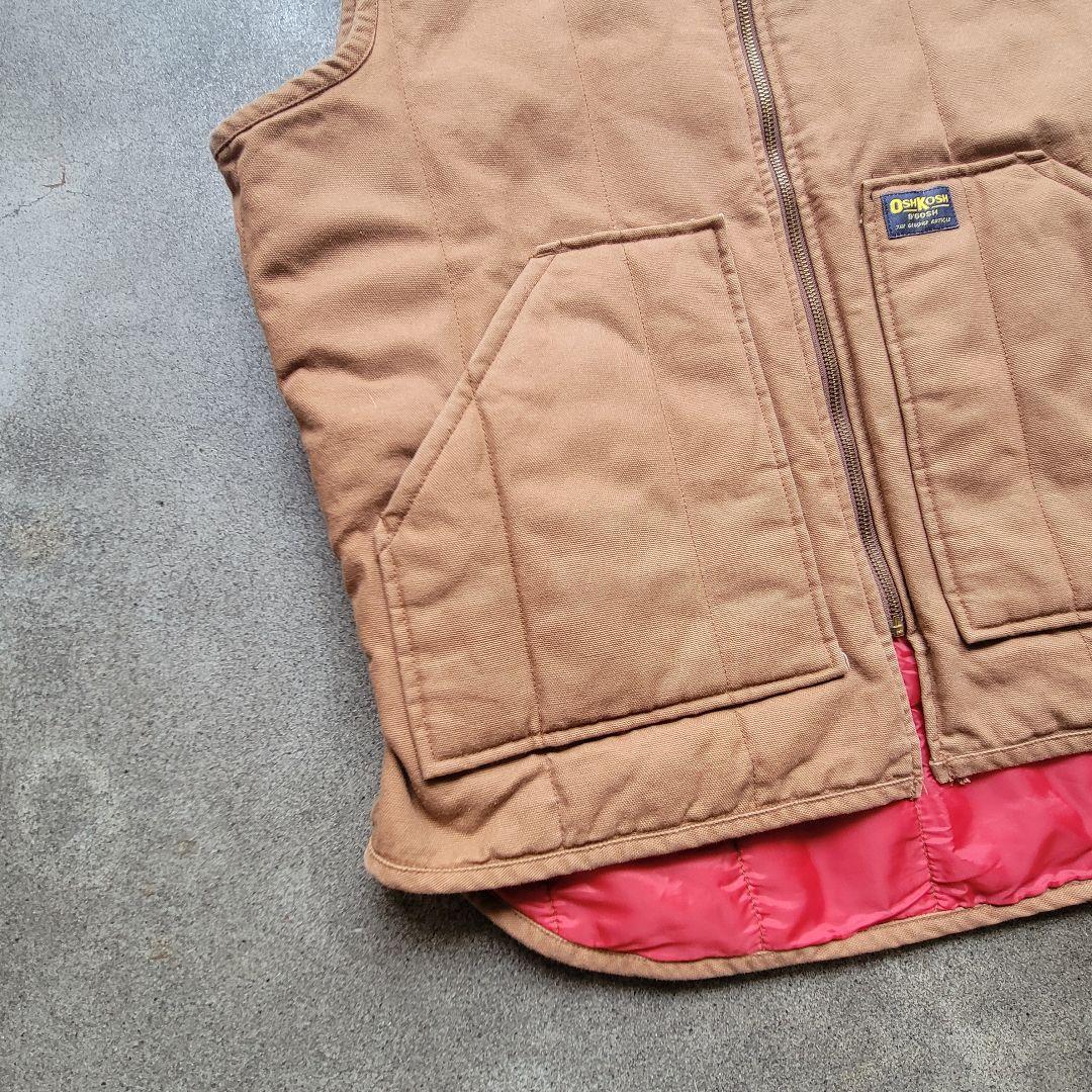80s90s Oshkosh B-GOSH ダック地 ワークベスト 40