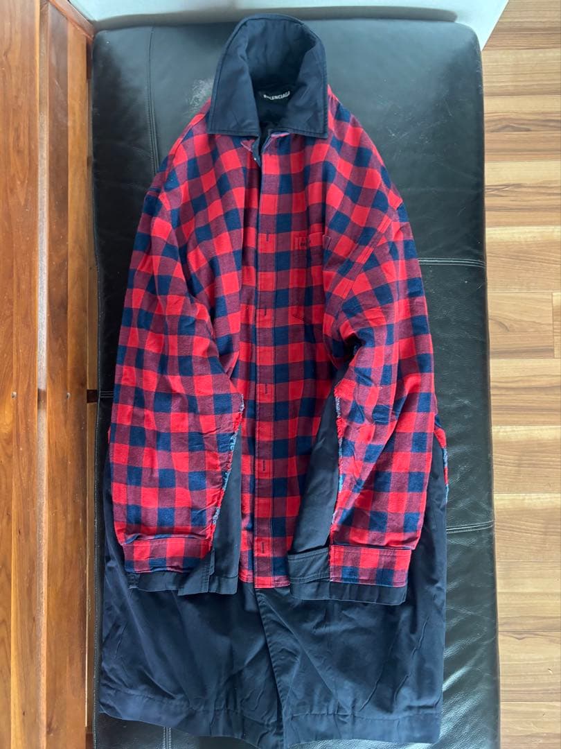 【ほぼ新品】バレンシアガ ドッキング コート オーバーサイズ