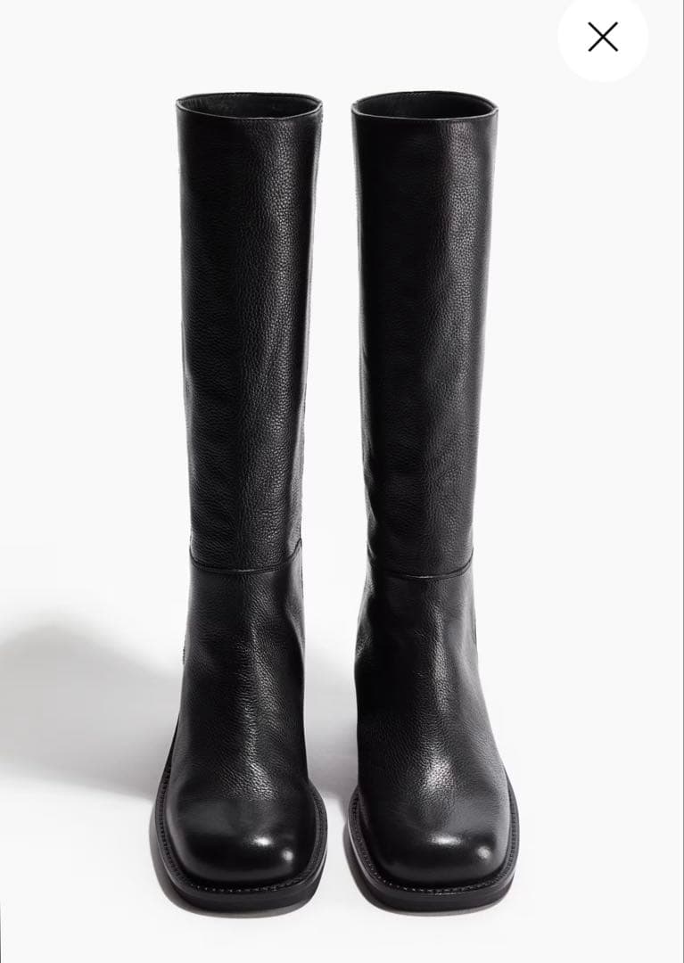  ロングブーツ　ブラック　EU39/24.5cm 新品未使用　タグ付き