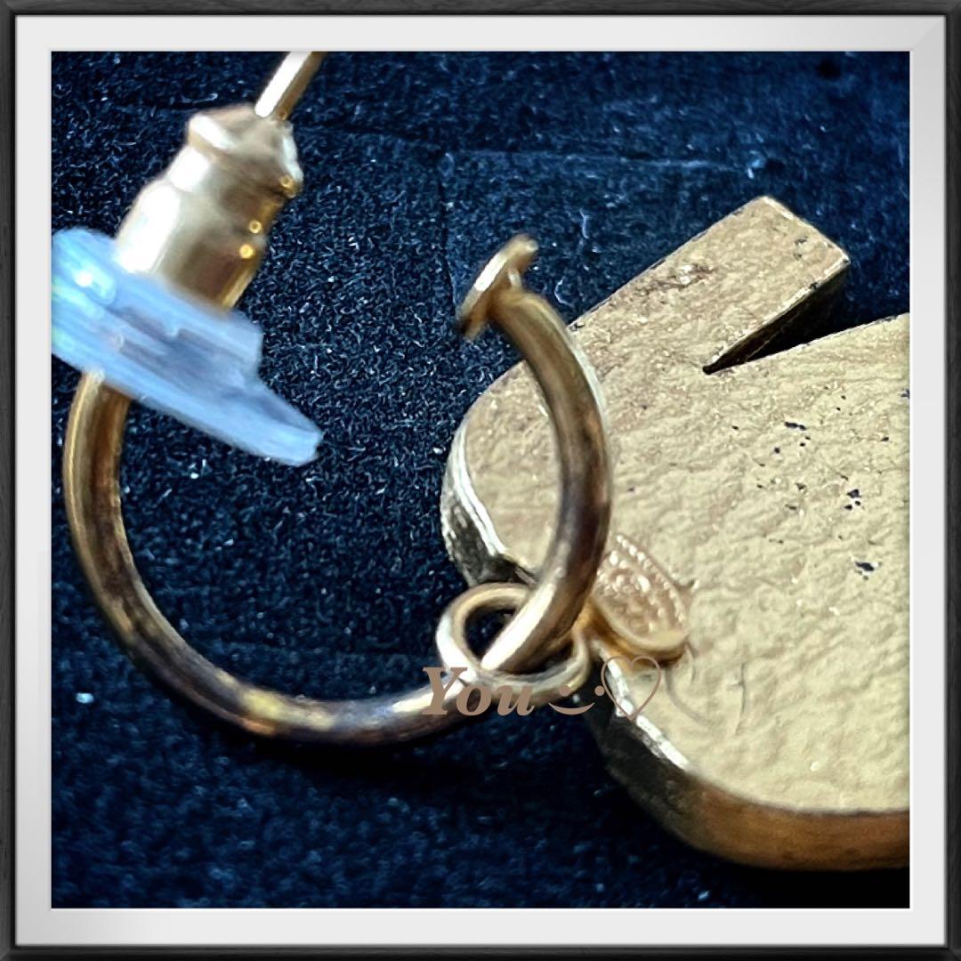 シャネル 02A ピアス GP×フェイクパール ブラック×ゴールド ジャケット