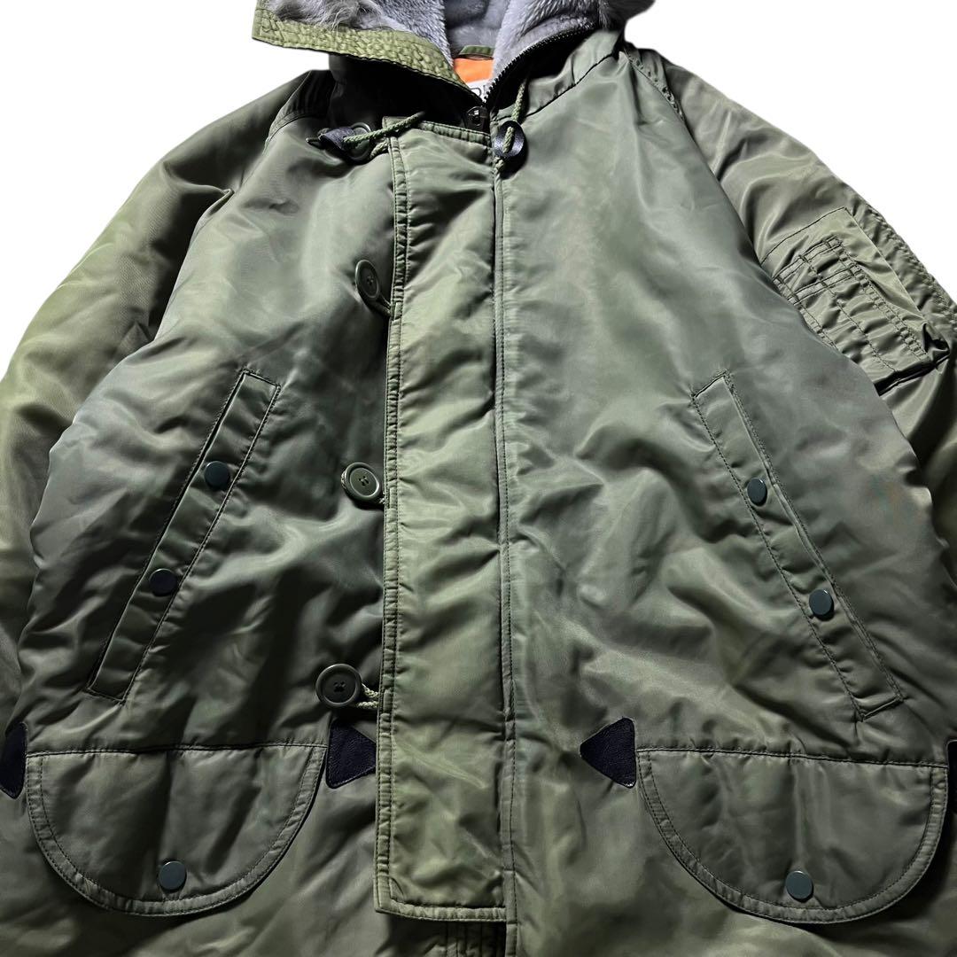 90s N-3B フライトジャケット モッズコート ミリタリージャケット 古着