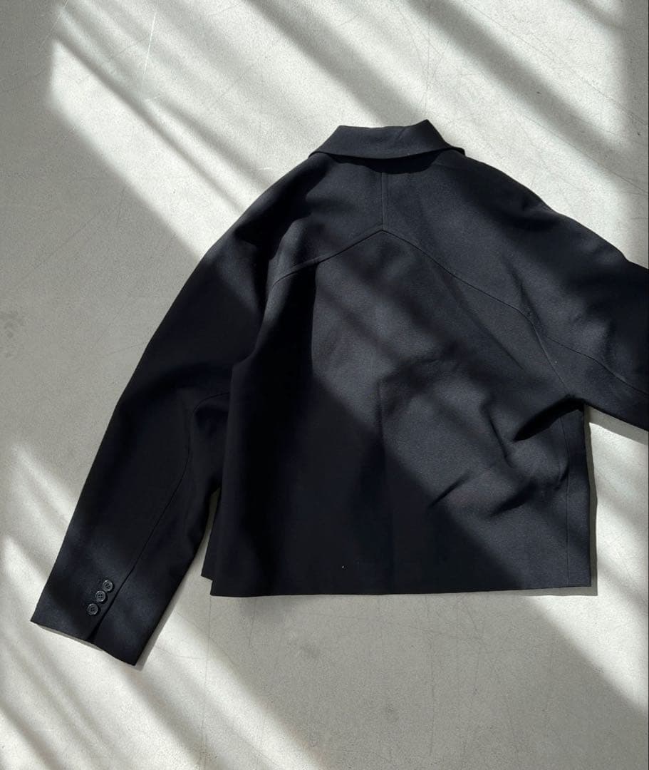 chuclla クロップド ルーズテーラードジャケット M/L ブラック