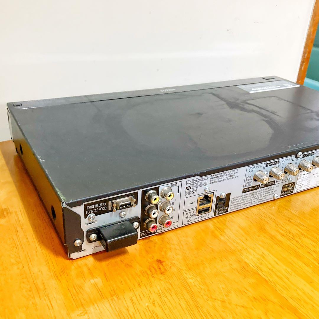 SHARP AQUOS ブルーレイレコーダー HDD 1TB 2チューナー