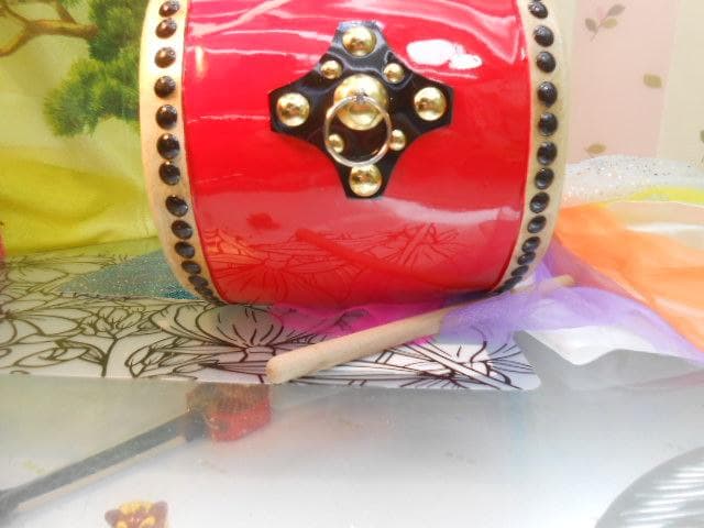 新品未使用(送料無料)9500円　エイサー小太鼓18*20cm撥付き