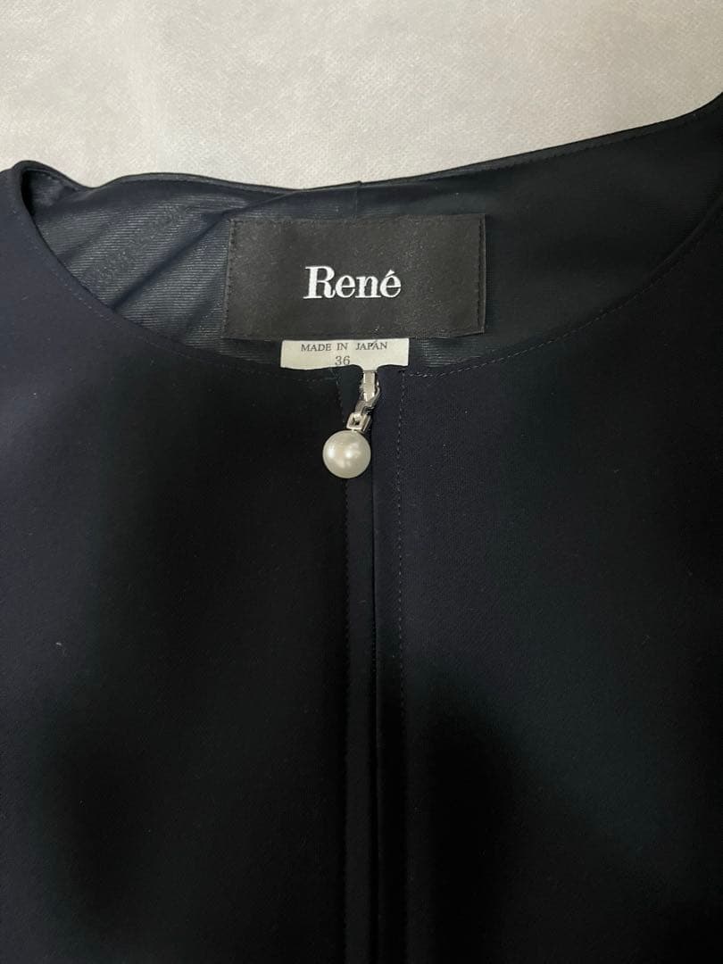最終値下げ！Rene ダブルジップアップパールワンピース