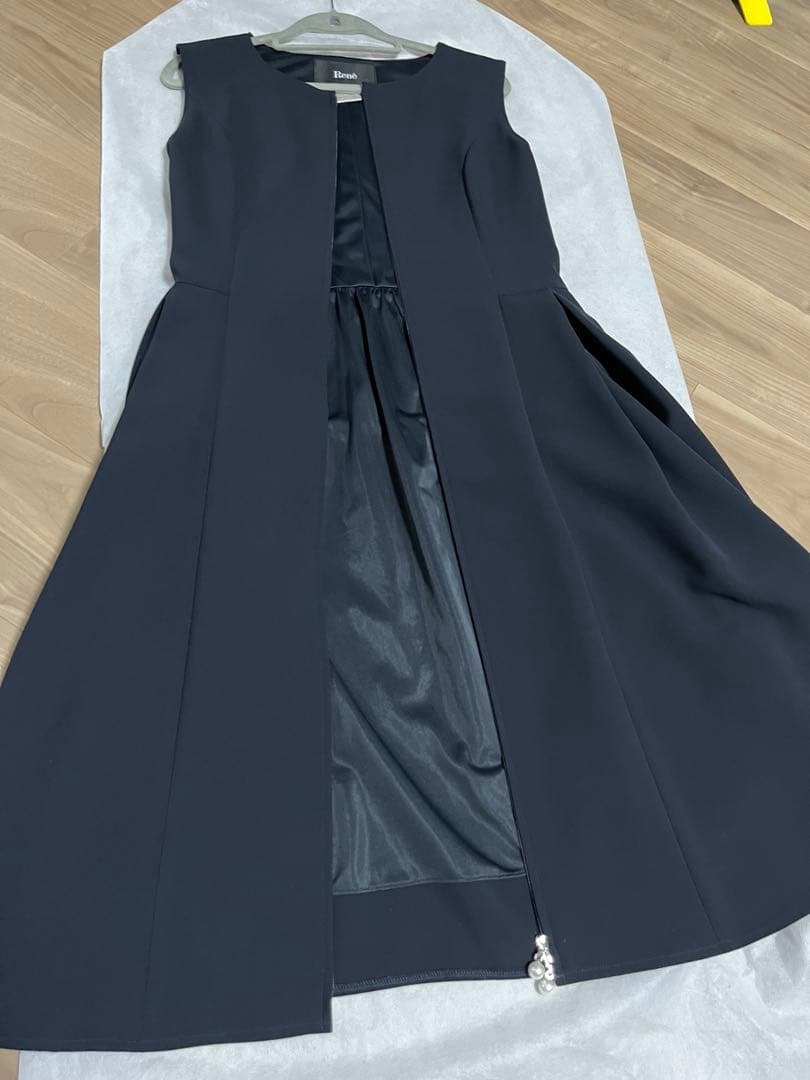 最終値下げ！Rene ダブルジップアップパールワンピース