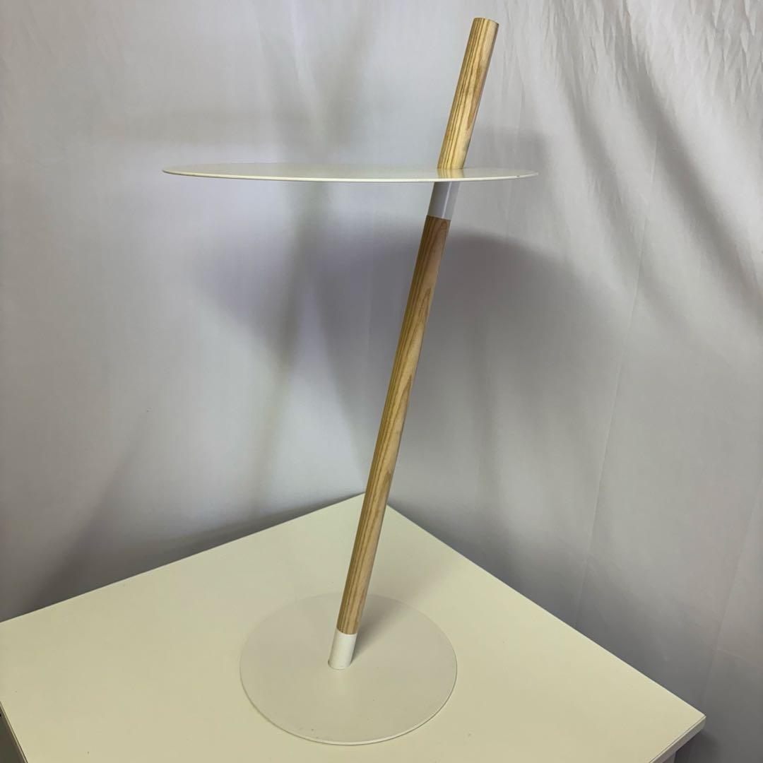 TUBE&ROD ホワイト サイドテーブル ナイトテーブル