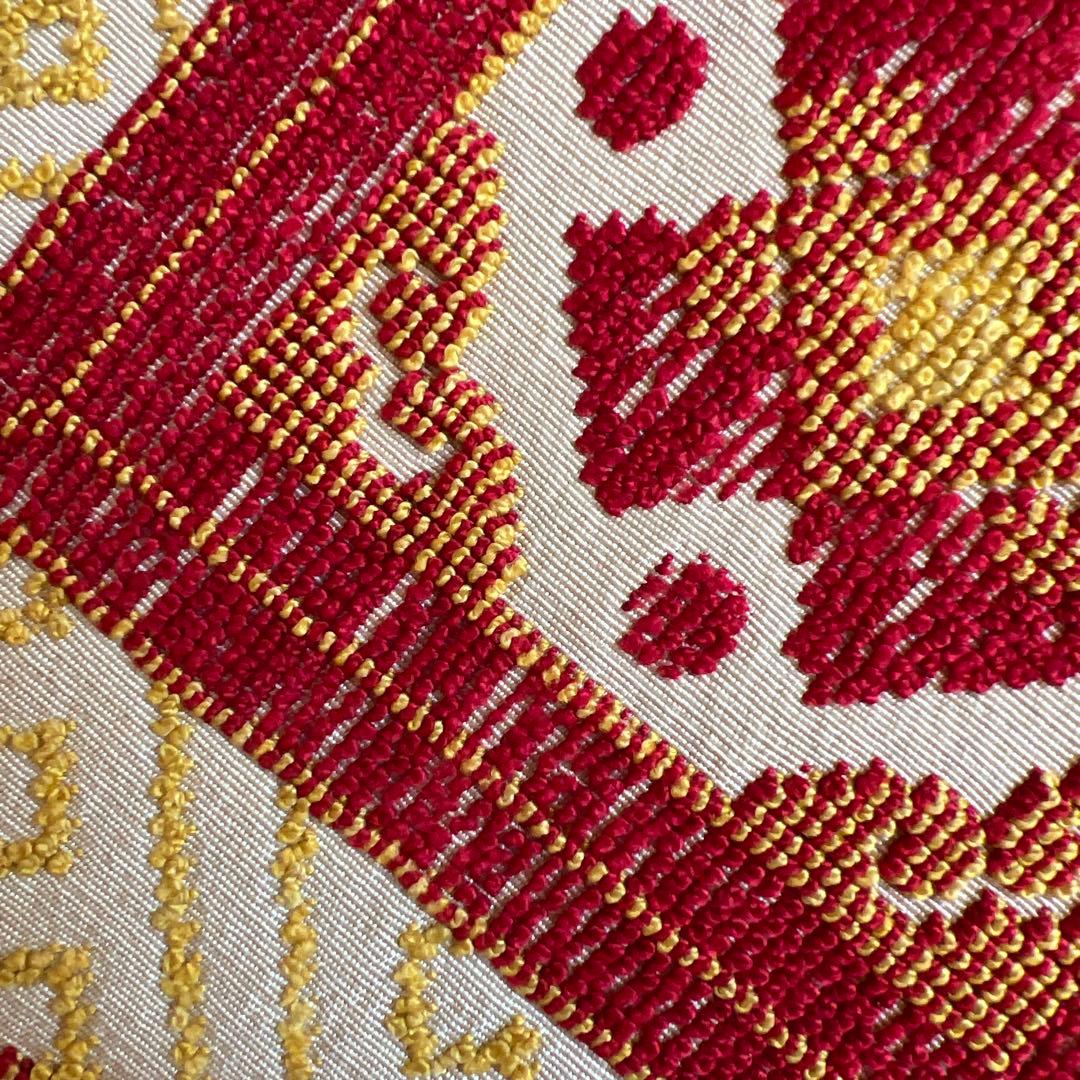 アンティーク　京袋帯　相良刺繍　正倉院　美品　レア