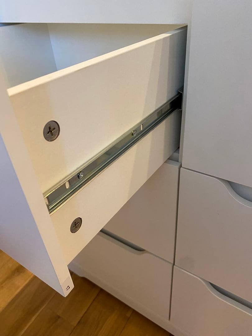 【IKEA】イケア ホワイト チェスト 合成樹脂製