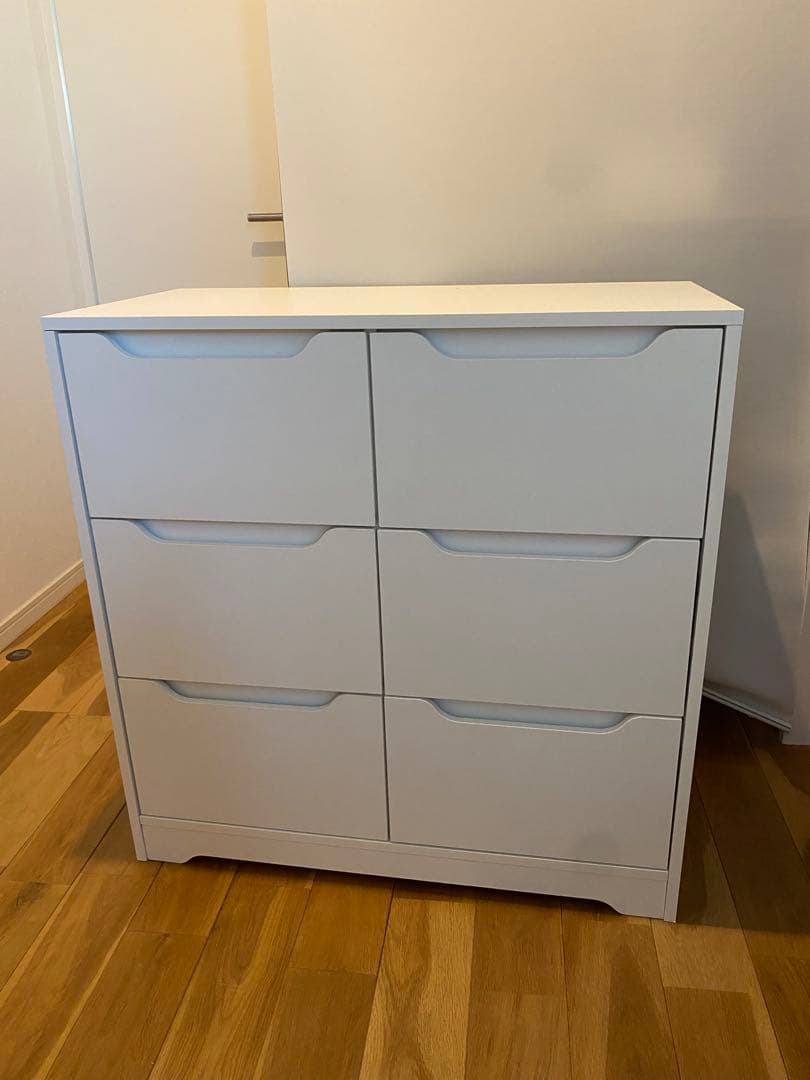 【IKEA】イケア ホワイト チェスト 合成樹脂製