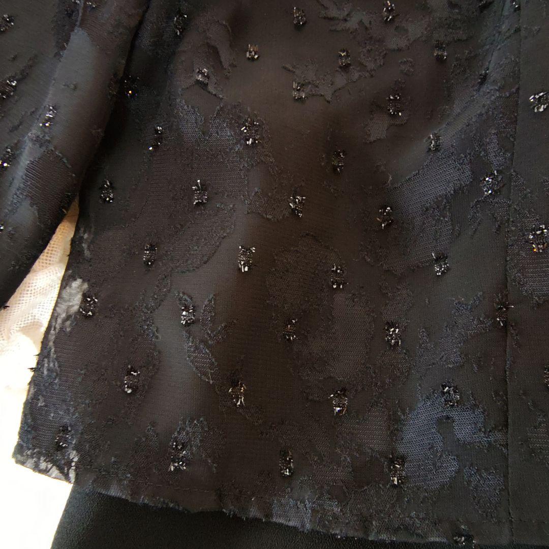 極美品　東京ソワール　13号　Rifanne　ロング丈ワンピース　レース