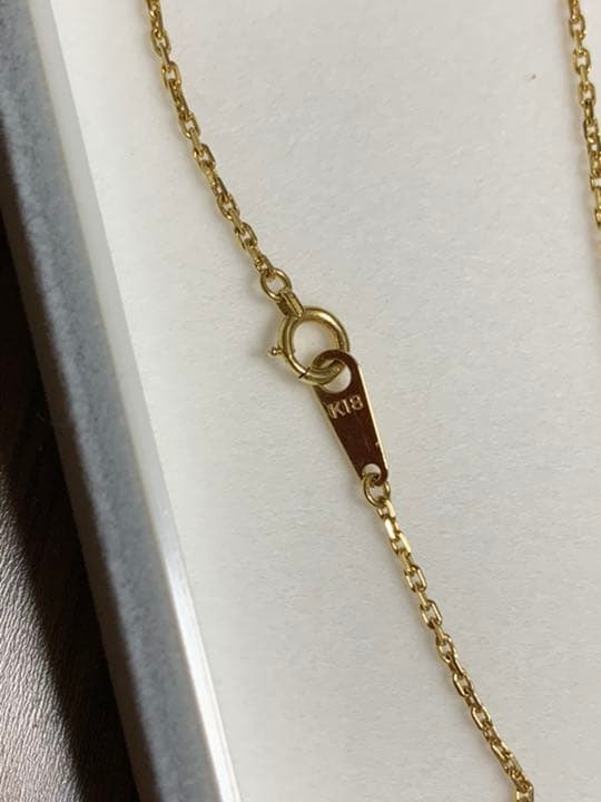 K18YG ピンクサファイアダイヤモンドネックレス