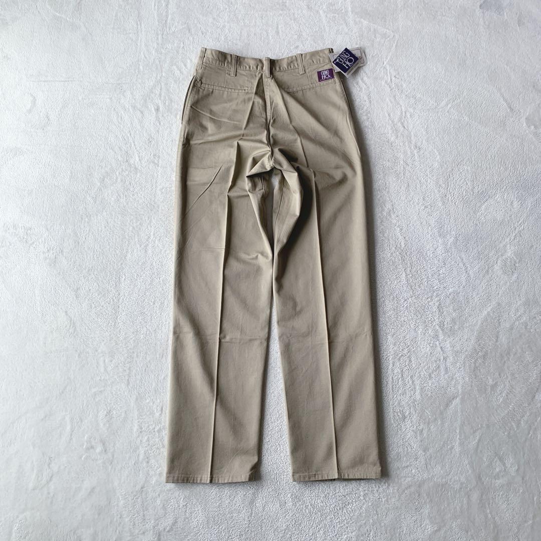 デッドストック！USA製 GUNG HO ガンホー パンツ ワンタック チノパン