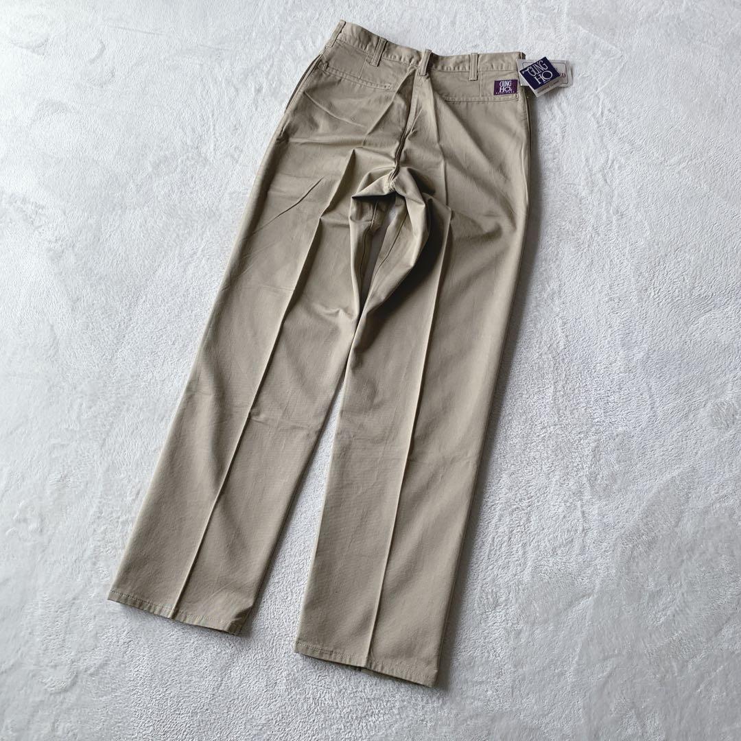 デッドストック！USA製 GUNG HO ガンホー パンツ ワンタック チノパン