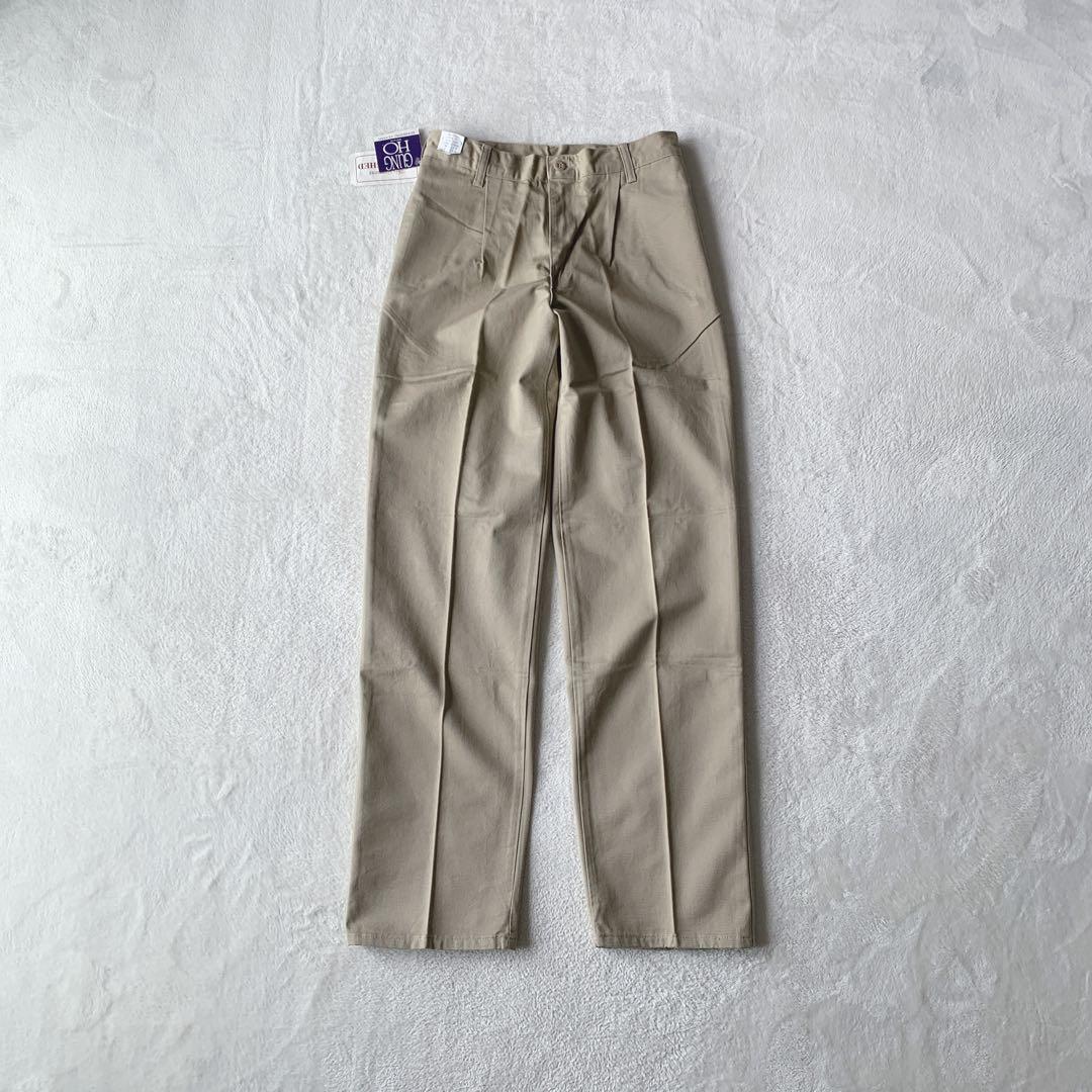 デッドストック！USA製 GUNG HO ガンホー パンツ ワンタック チノパン