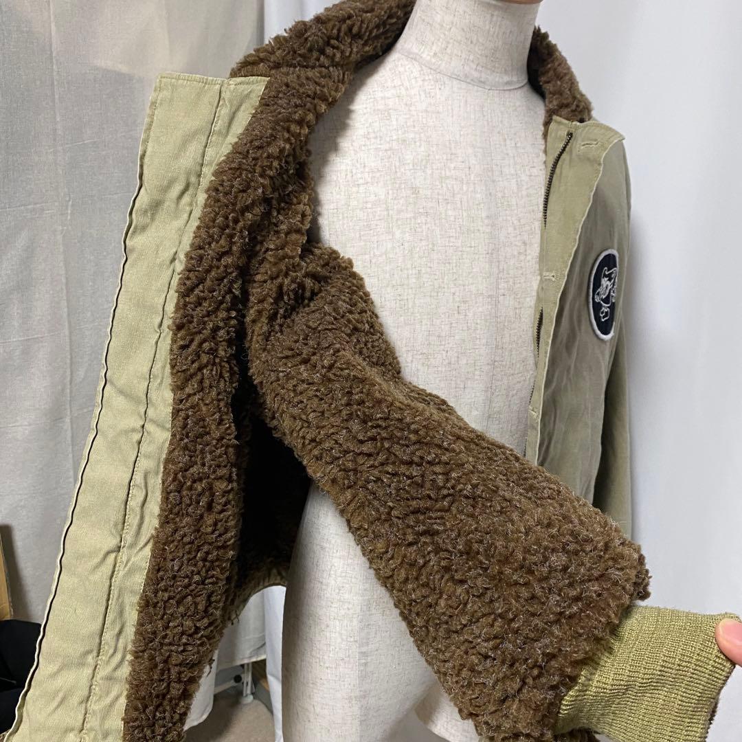 N-1タイプ デッキジャケット THE BLACK ACES ボア 40R