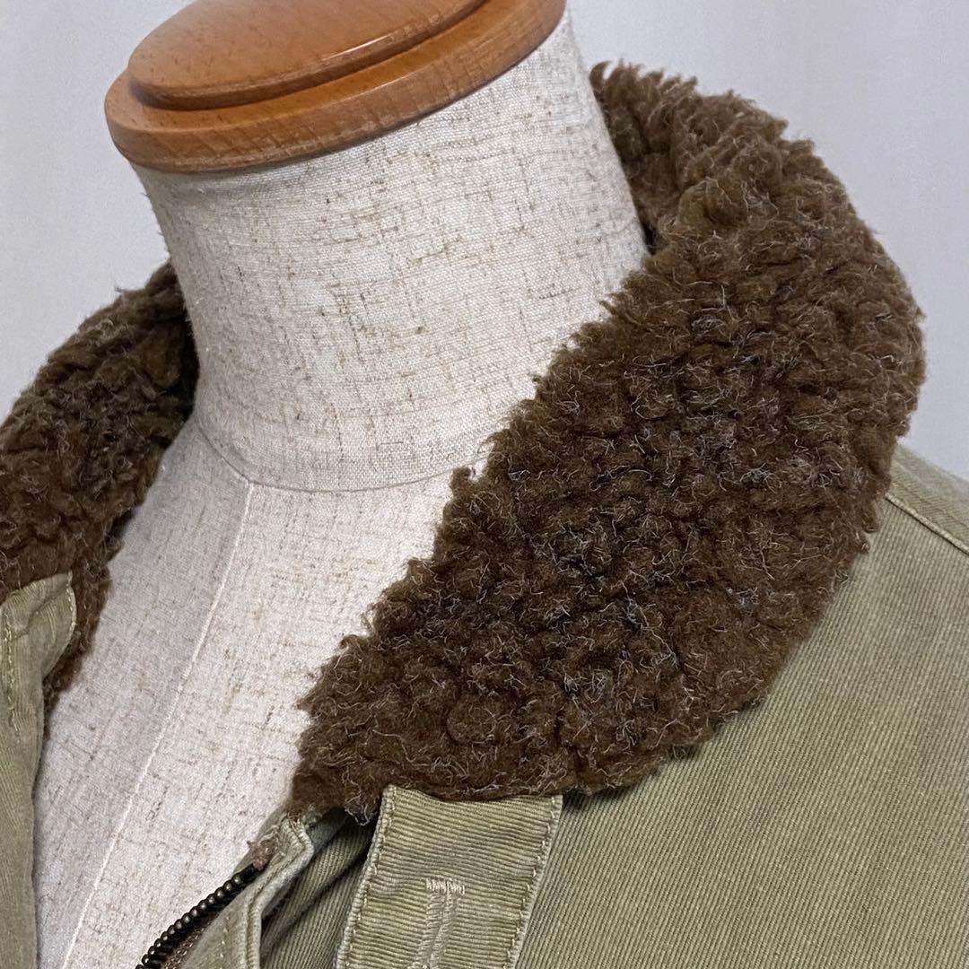 N-1タイプ デッキジャケット THE BLACK ACES ボア 40R