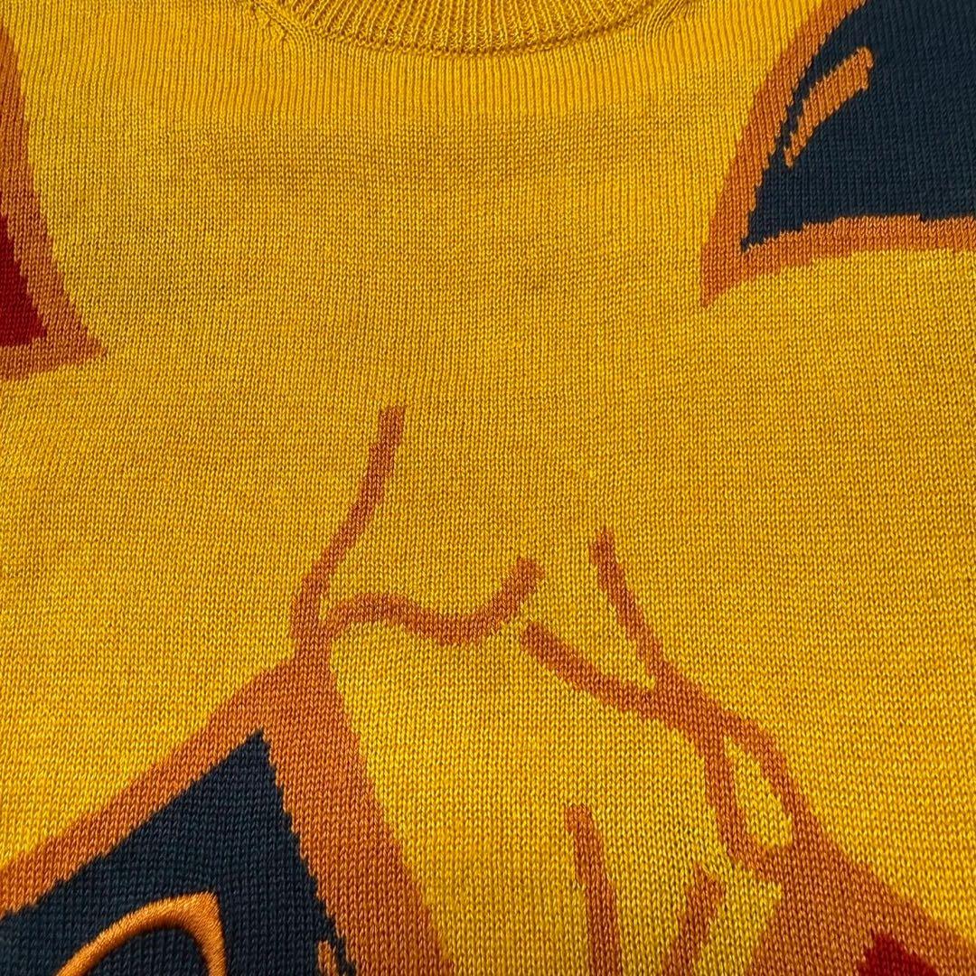 ✨XL相当✨クリスチャンディオール ニット CDロゴ 刺繍 総柄 クルーネック