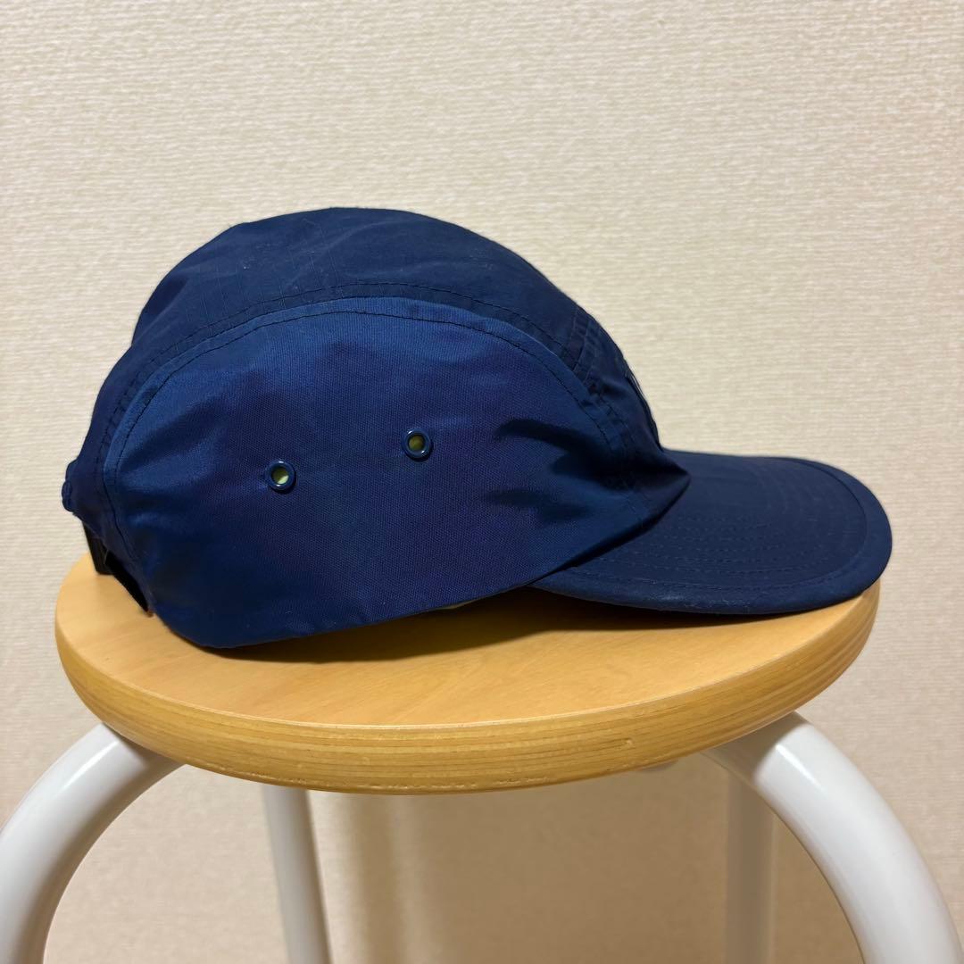 シュプリーム　格子柄　チェック柄　ジェットキャップ　キャンプキャップ　ネイビー