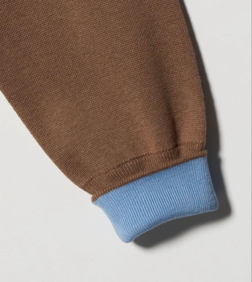 今期2025-26秋冬6（ROKU）コットンウールミラノリブタートルネックニット