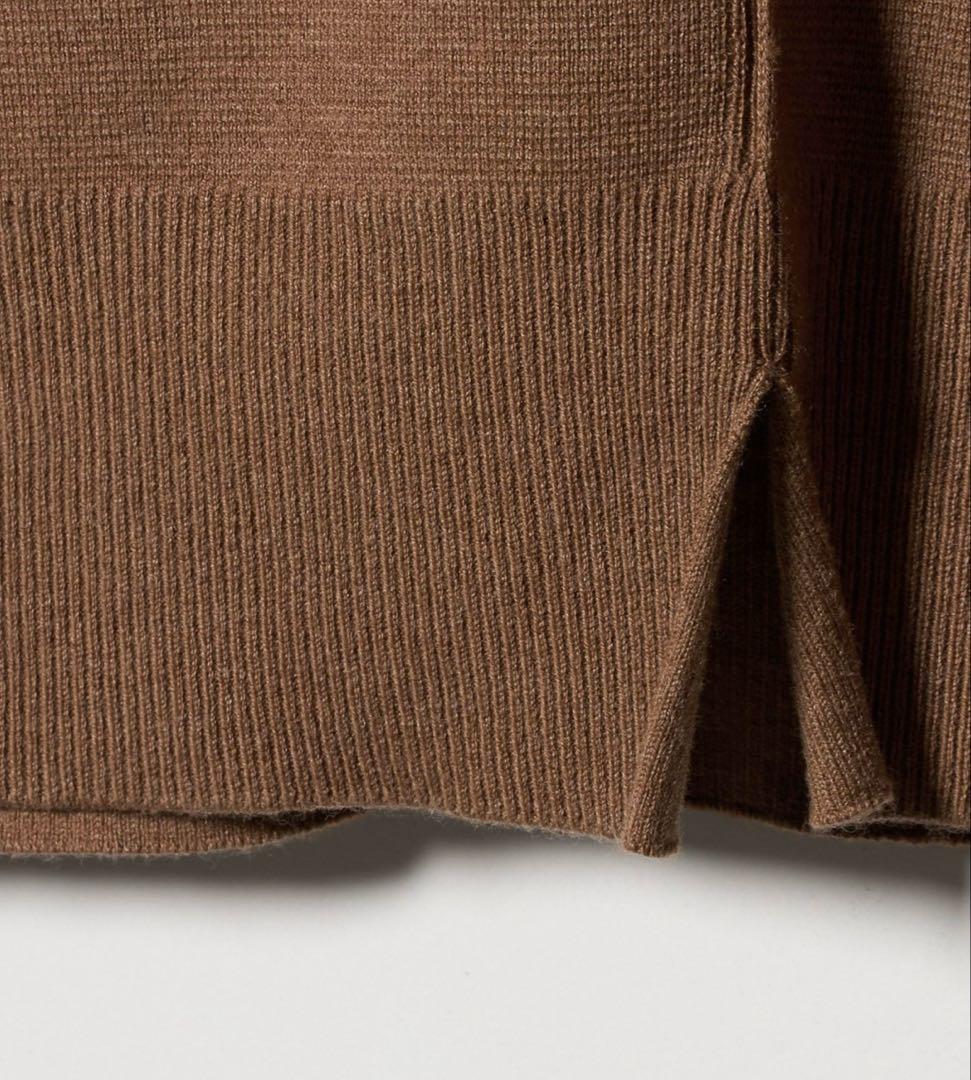 今期2025-26秋冬6（ROKU）コットンウールミラノリブタートルネックニット