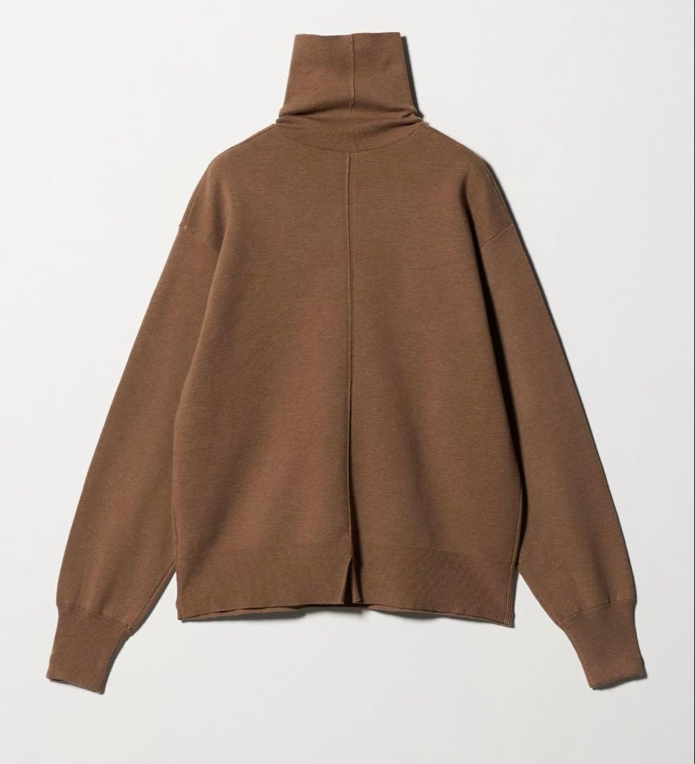 今期2025-26秋冬6（ROKU）コットンウールミラノリブタートルネックニット