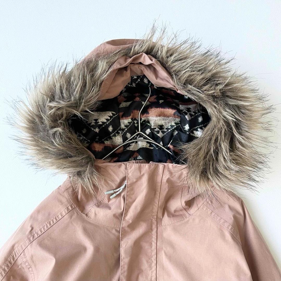 4922 バートン　ジャケット ゴアテックス　ファー付き ピンクベージュ　M