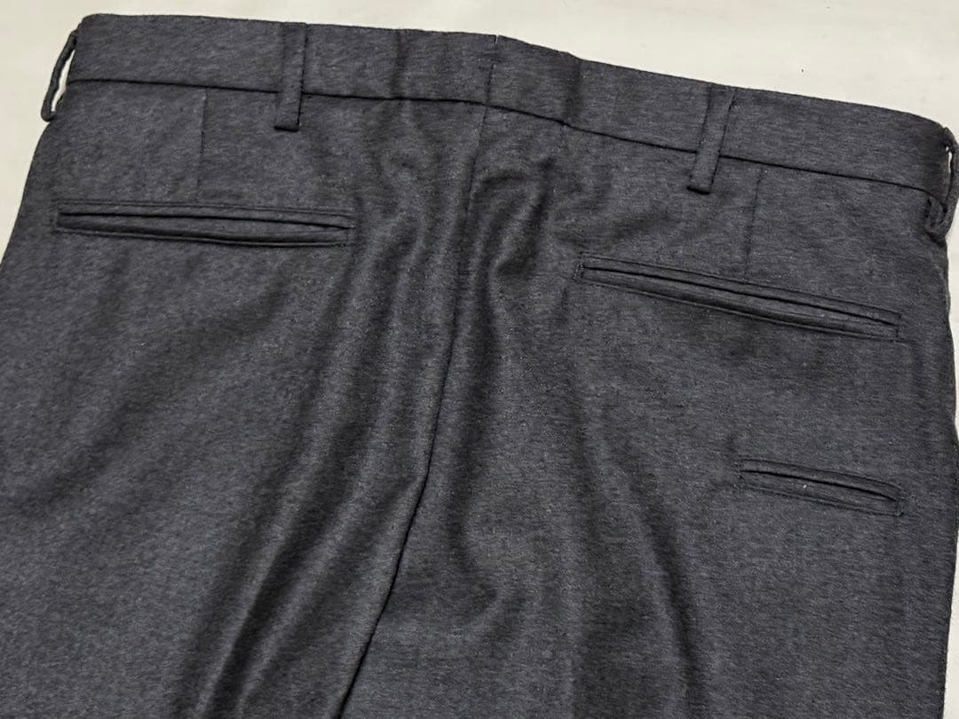 GERMANO ジェルマーノ ウールフランネル1プリーツパンツ 46