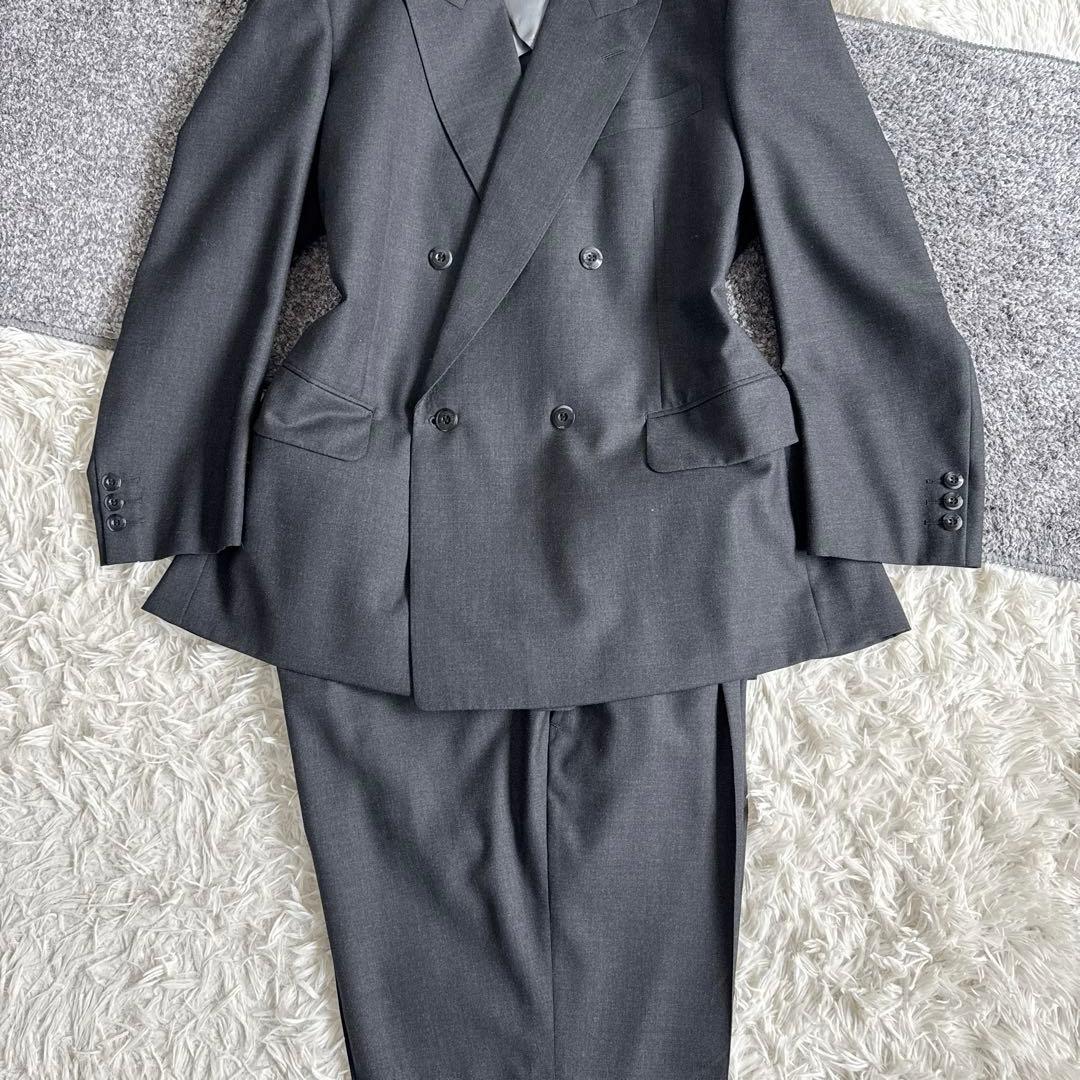 当時物　YSL イヴサンローラン セットアップ　スーツ　ダブル　グレー　y2k