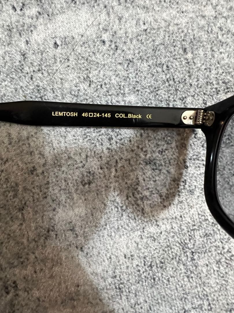 MOSCOT レムトッシュ　ブラック サングラス 度なし　グレー35%