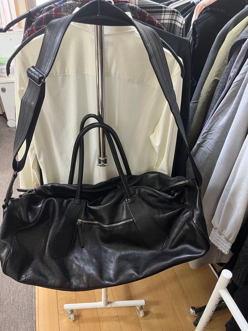 期間限定特別価格/AKM/レザー ボストンバッグ