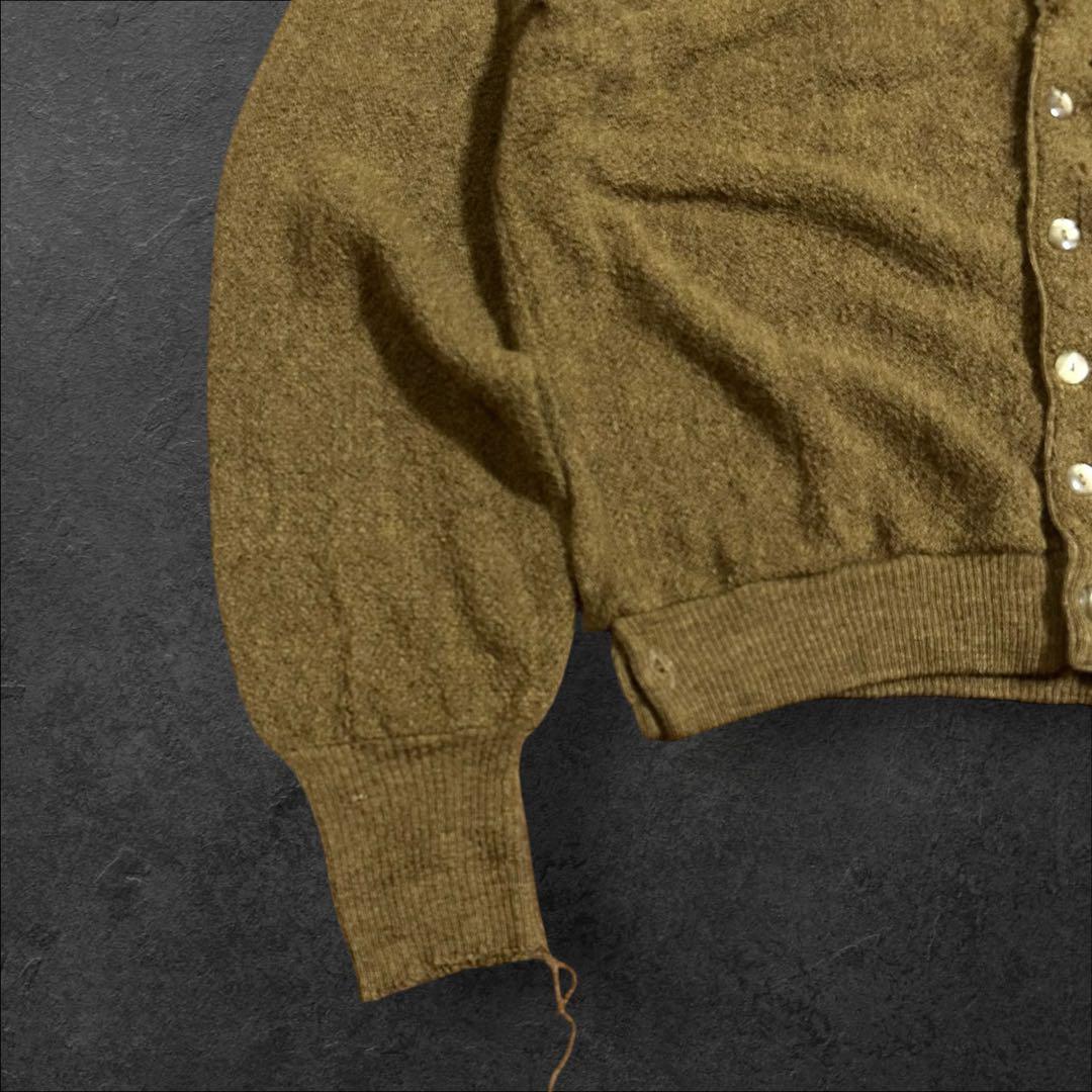 Pebble Baech カーディガン 60s アルパカ100% グランジ ボロ