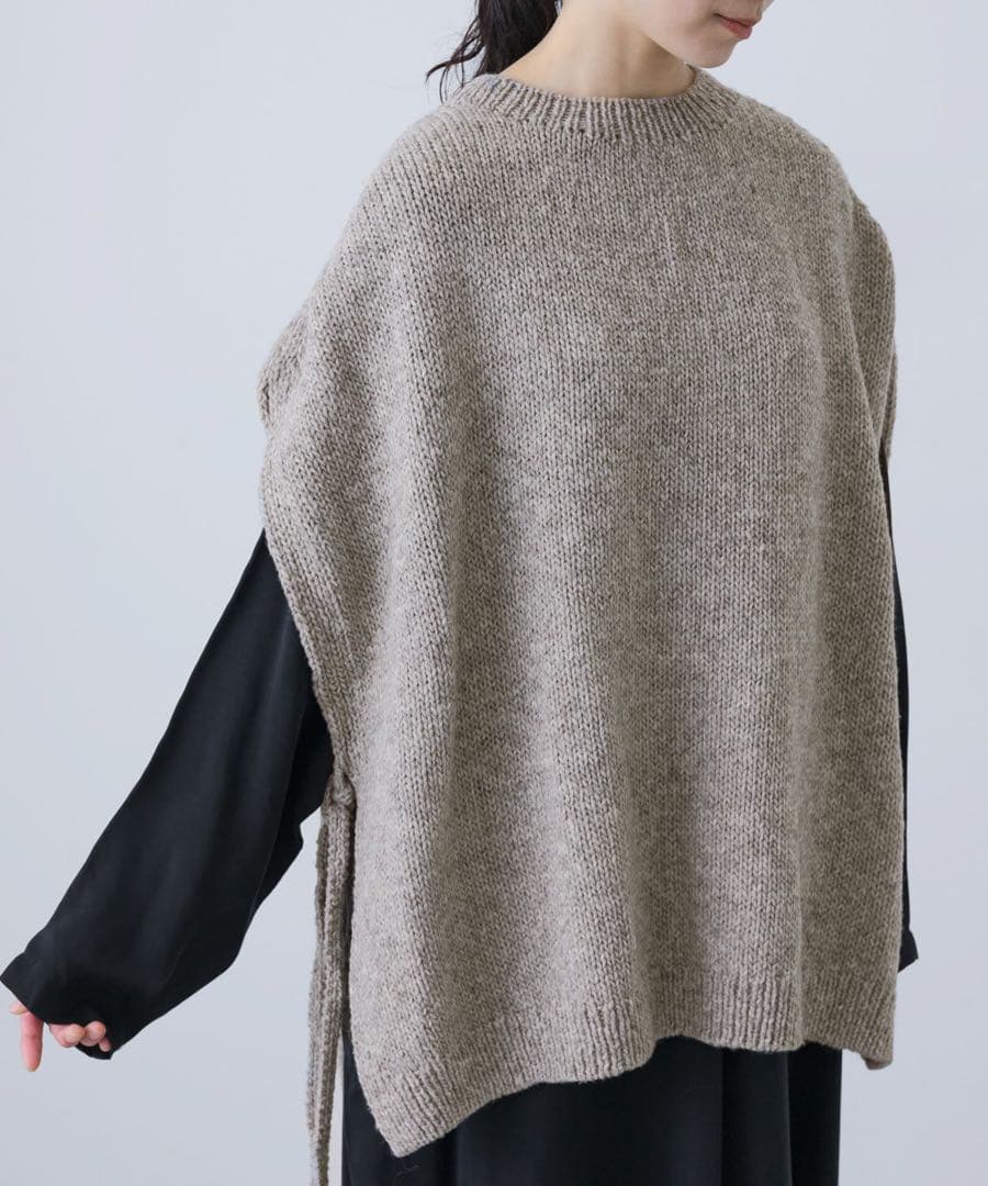 かぐれ【25AW未使用】ペルーワイドニットベスト kagure