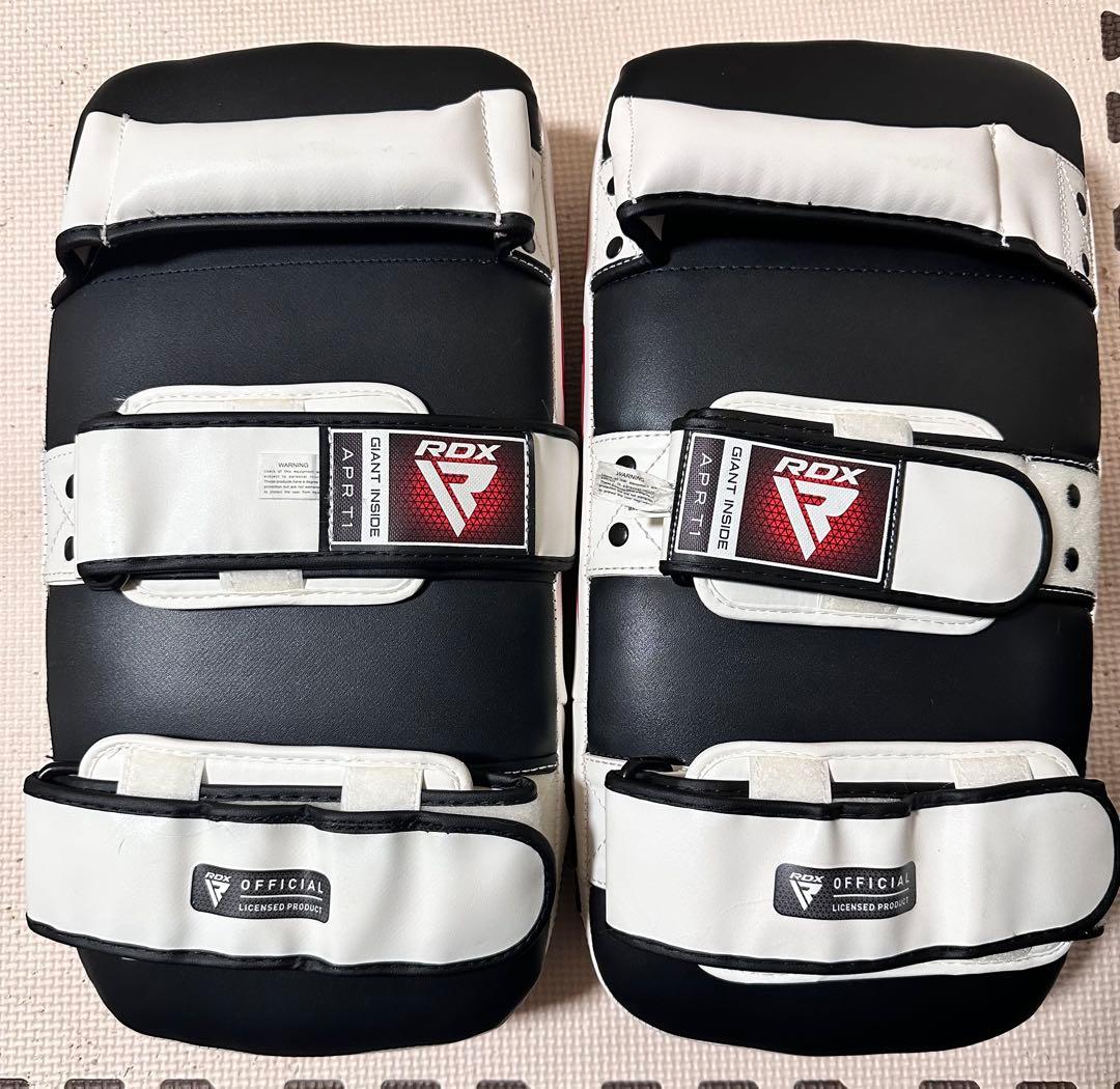 RDX キックミット 黒 ホワイト レッド