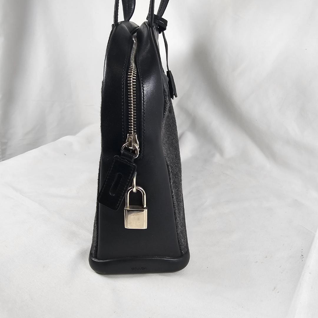 希少 PRADA フェルト トートバッグ チャコール 42
