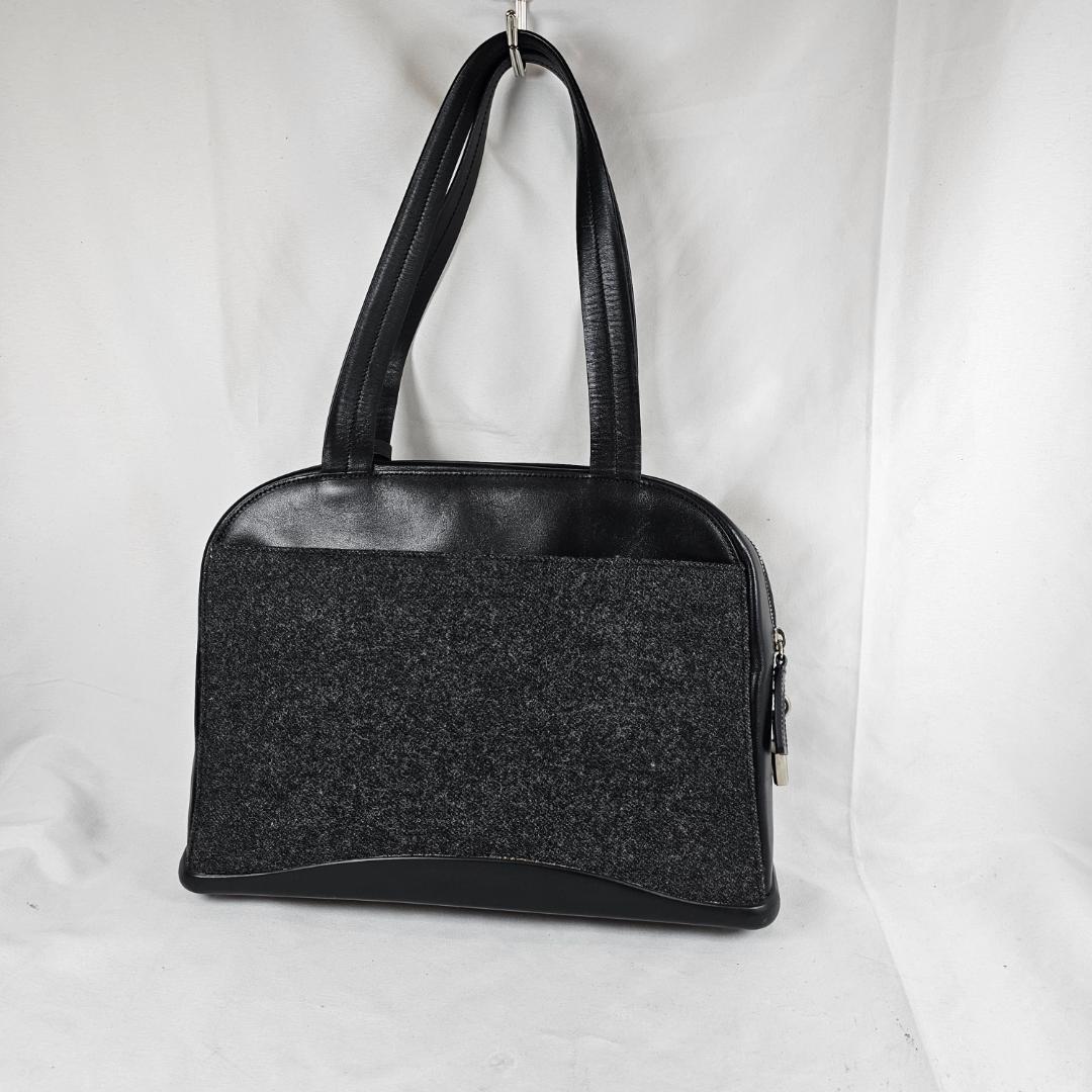 希少 PRADA フェルト トートバッグ チャコール 42