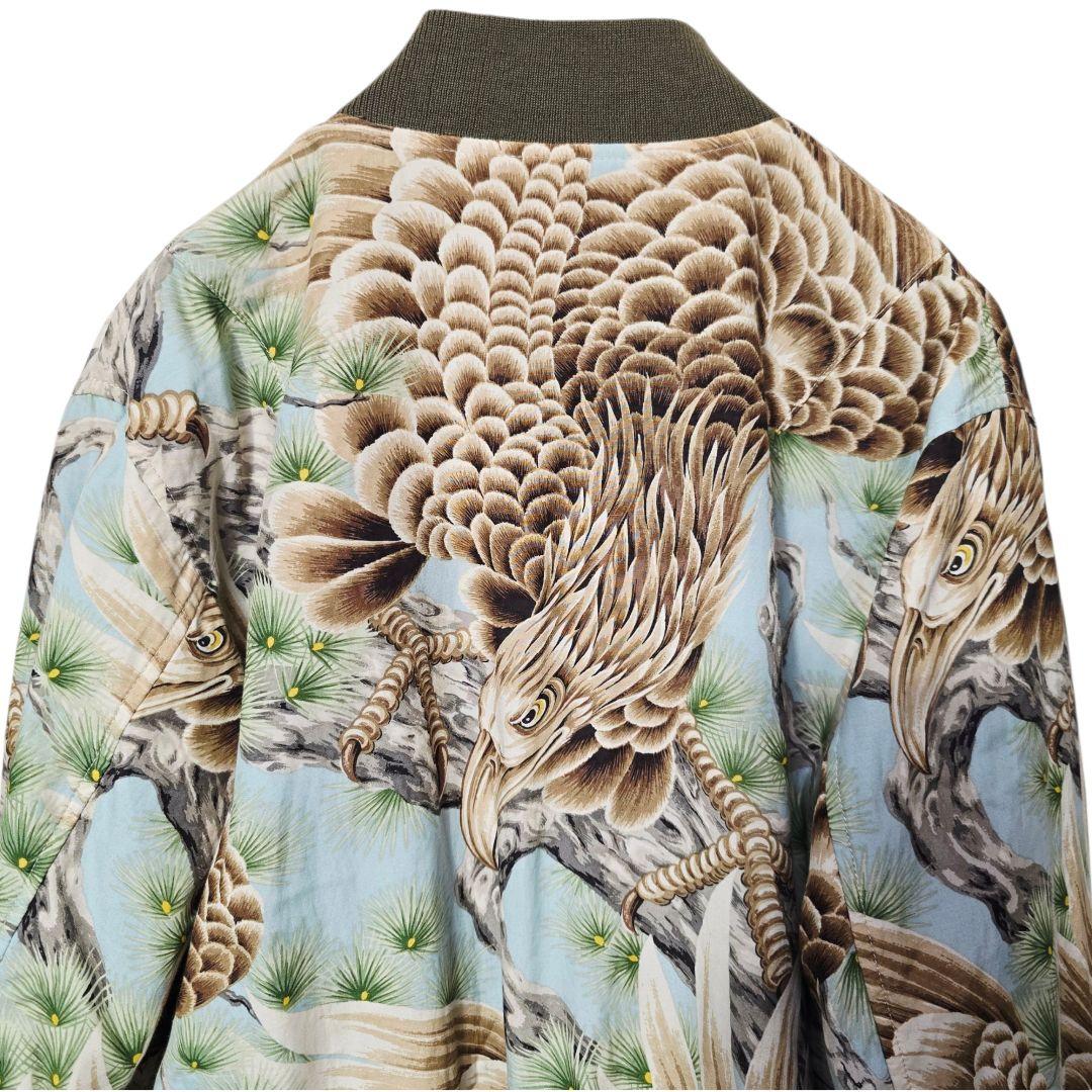 RRL ダブルアールエル リバーシブル MA-1 スカジャン 和柄 鷹