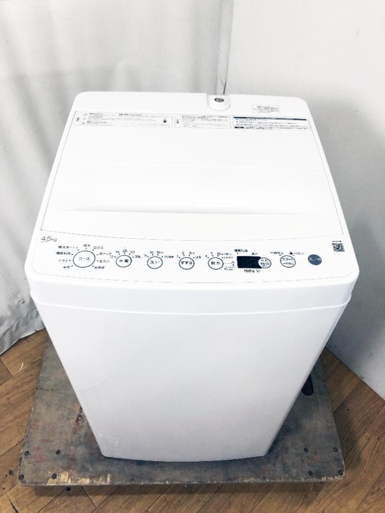 ★オリジナルベーシック 4.5㎏ 洗濯機【BW-45A-W】G0OS