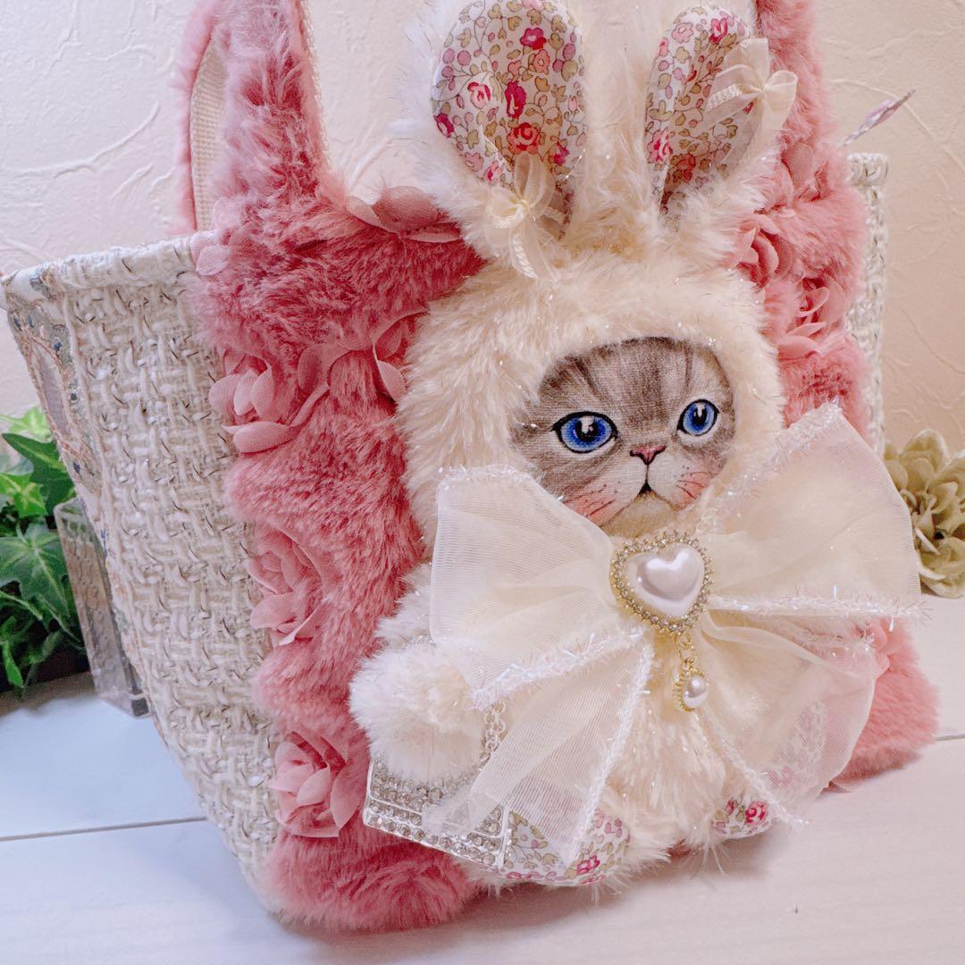 ☆*☆様 コヤンイサムチョン♡新作♡薔薇ファー×インド刺繍ルミちゃんのキューブト