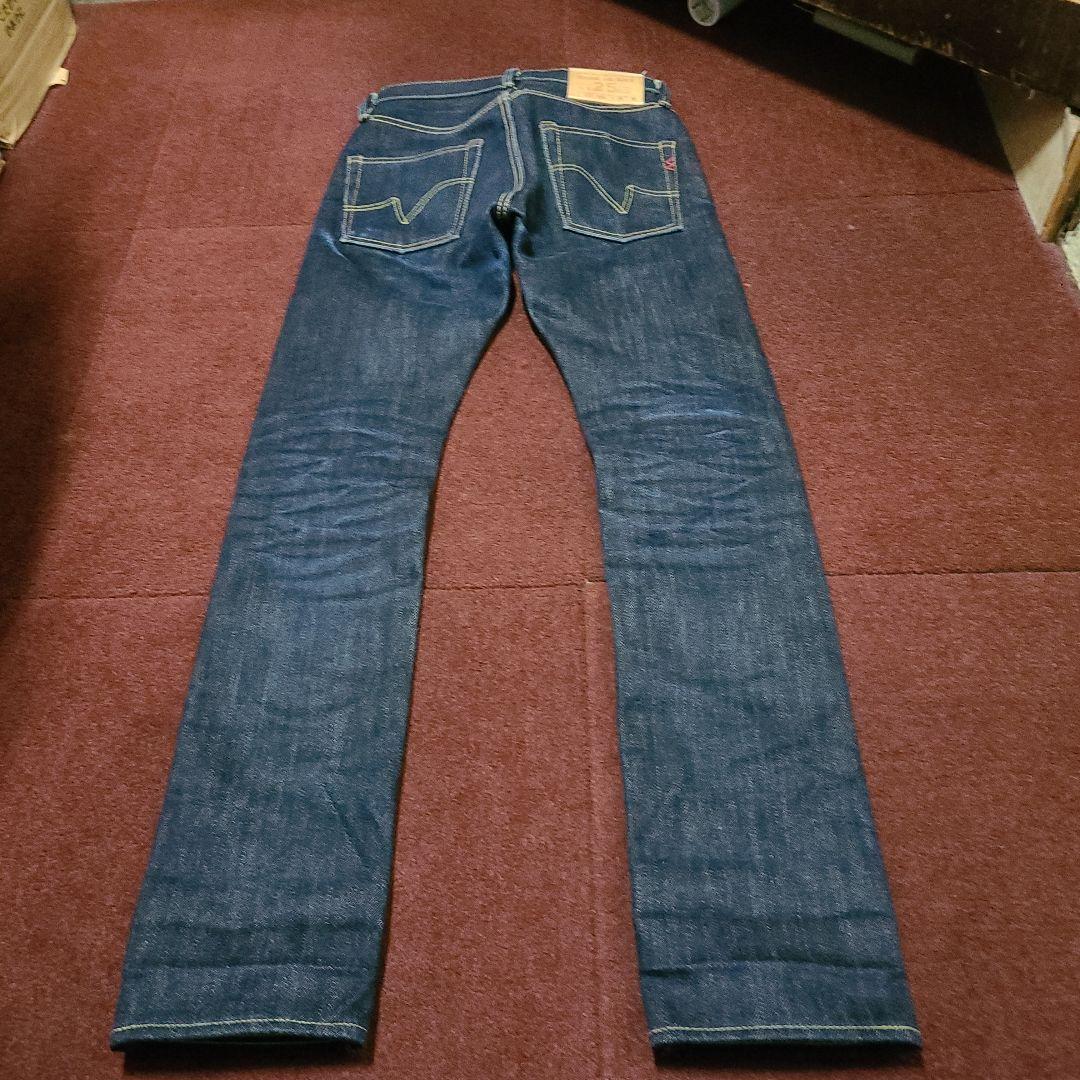 濃紺美品アインハート25oz28インチ革パッチ隠しリベットチェーンステッチ