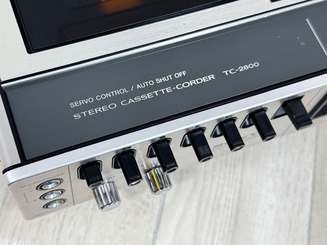 【動作品】レア｜SONY デンスケ TC-2800｜高音質レトロカセット当時物