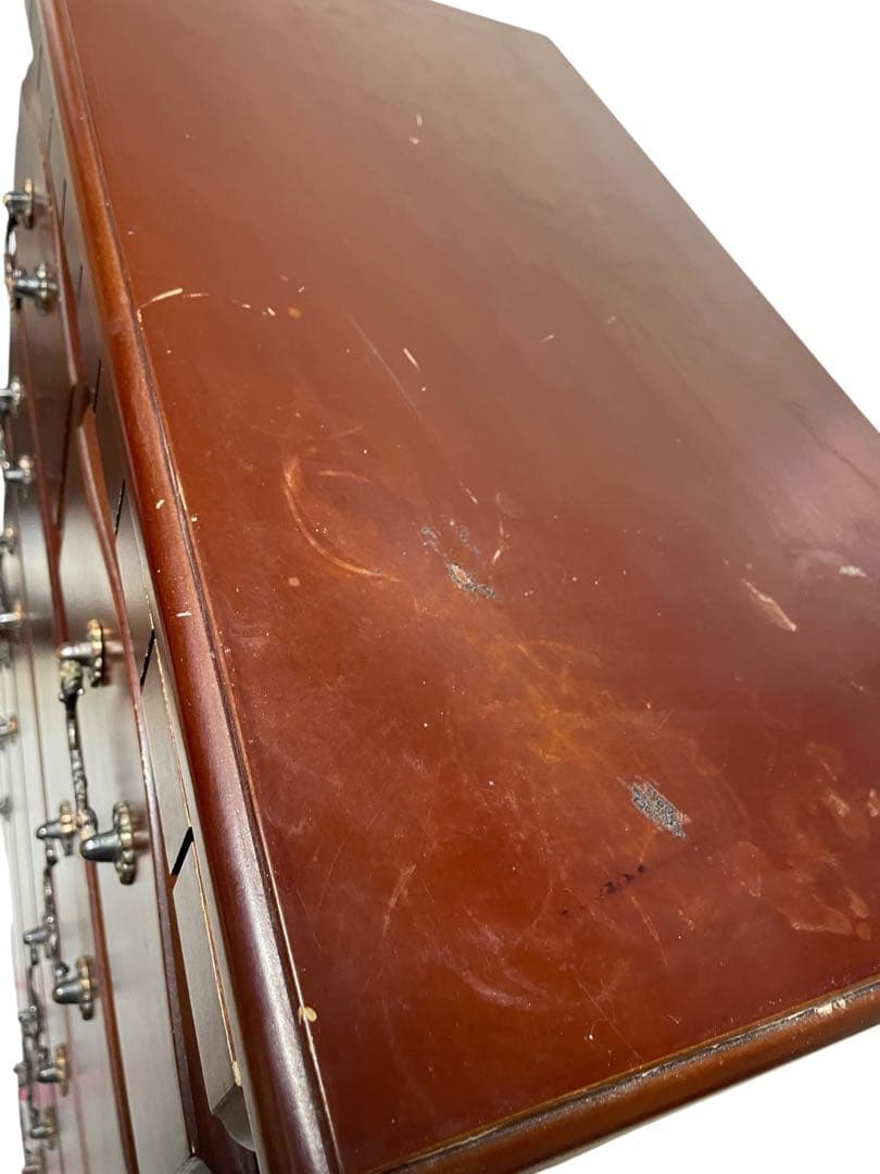 ダークブラウン 木製 タンス チェスト　アンティーク　インテリア　家具　棚