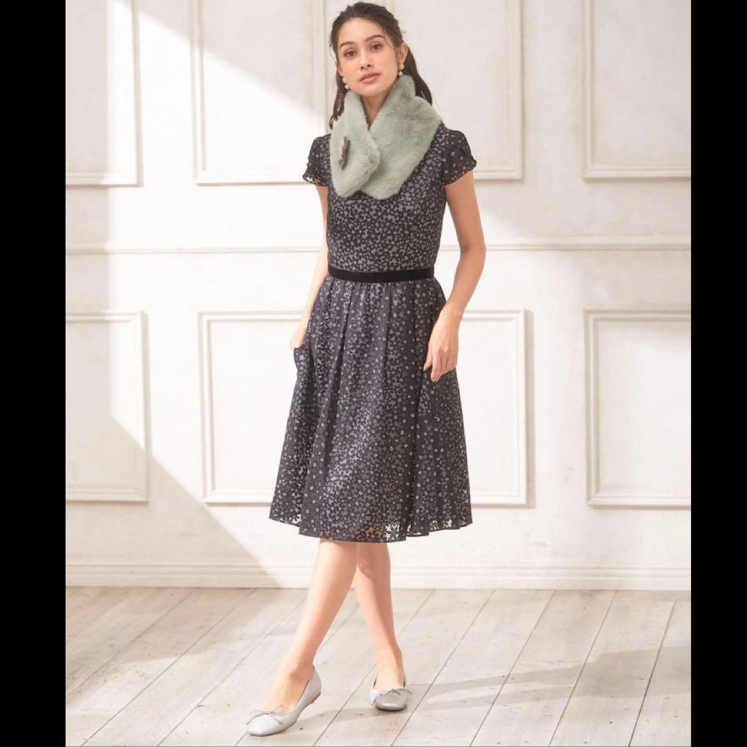 【美品】トッカ WINTER COSMOSドレス ワンピース 総柄 花柄 6