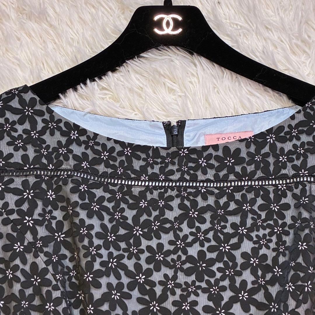 【美品】トッカ WINTER COSMOSドレス ワンピース 総柄 花柄 6