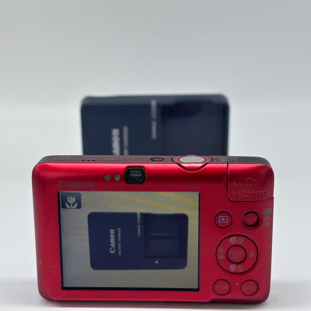 Canon IXY DIGITAL 210IS レッド バッテリー 充電器 付属